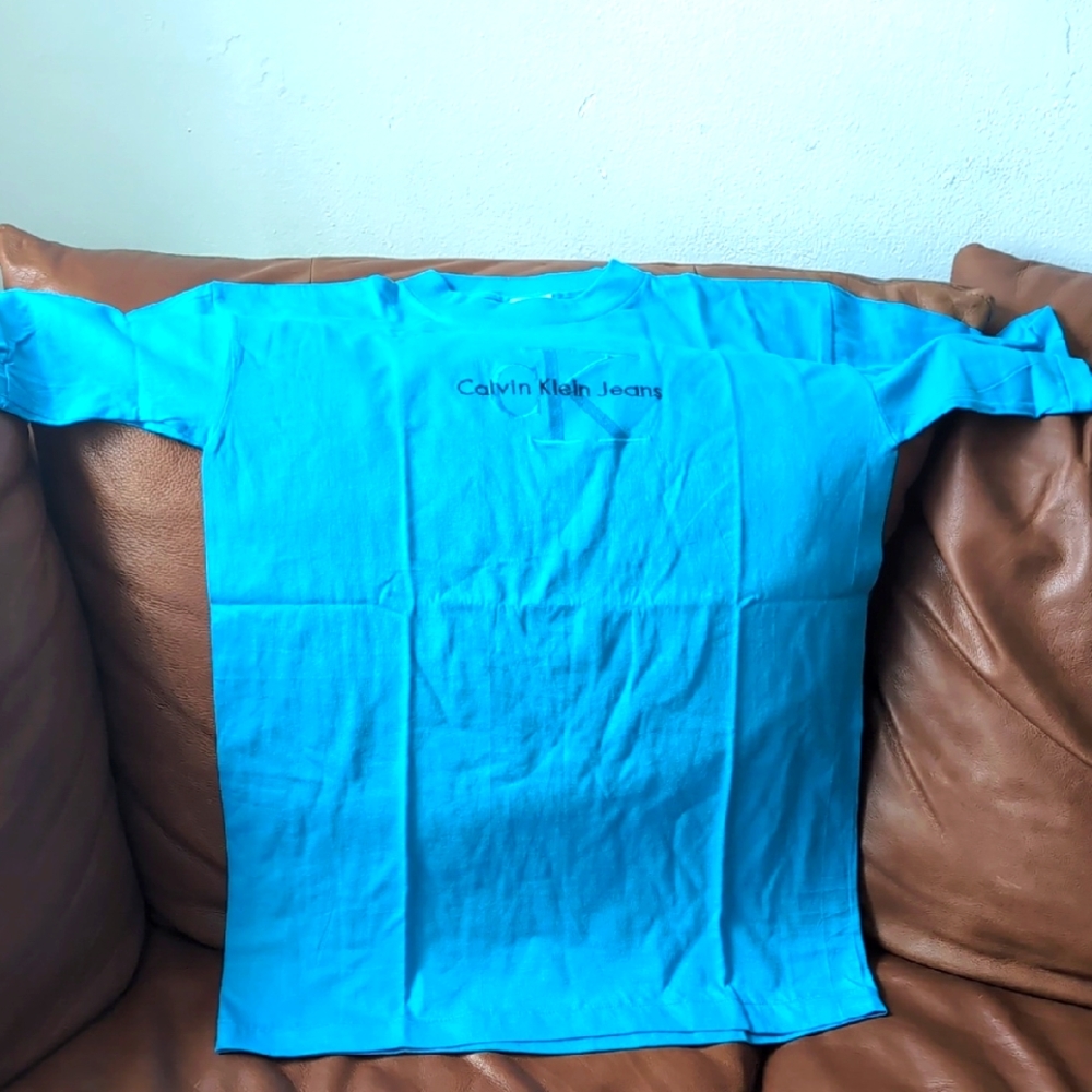 Men's  Blue T-Shirt ck size large